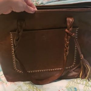 Weimeibaige Brown Shoulder Tote